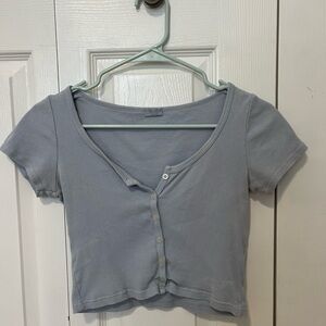 Blue Brandy Melville Button Up